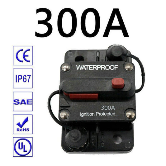 300A AMP Car Circuit Breaker 12V-48V DC Fuse Reset Waterproof DC Car Boat AU