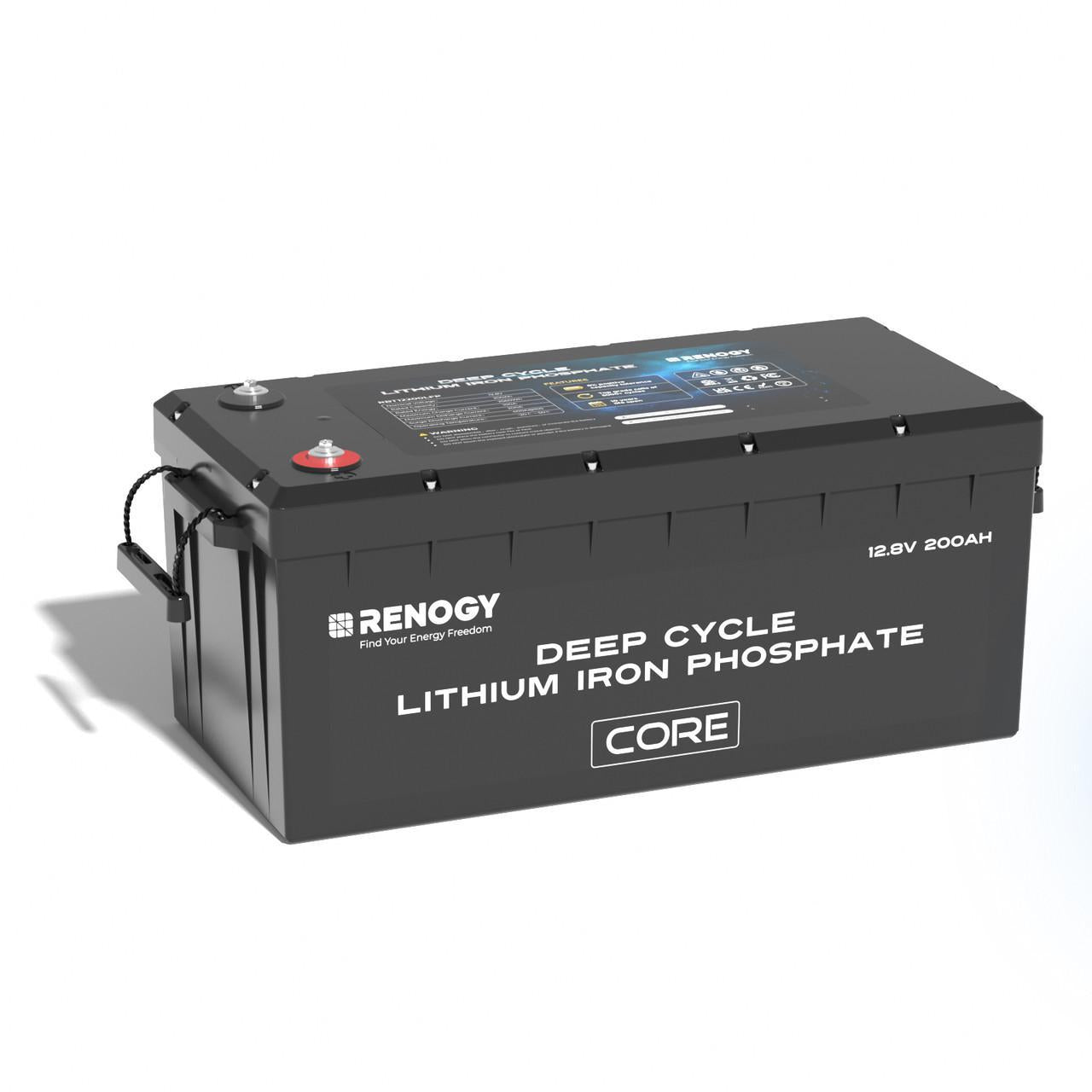 RENOGY 12V 200Ah Core Series Deep Cycle Lithium Iron Phosphate Battery