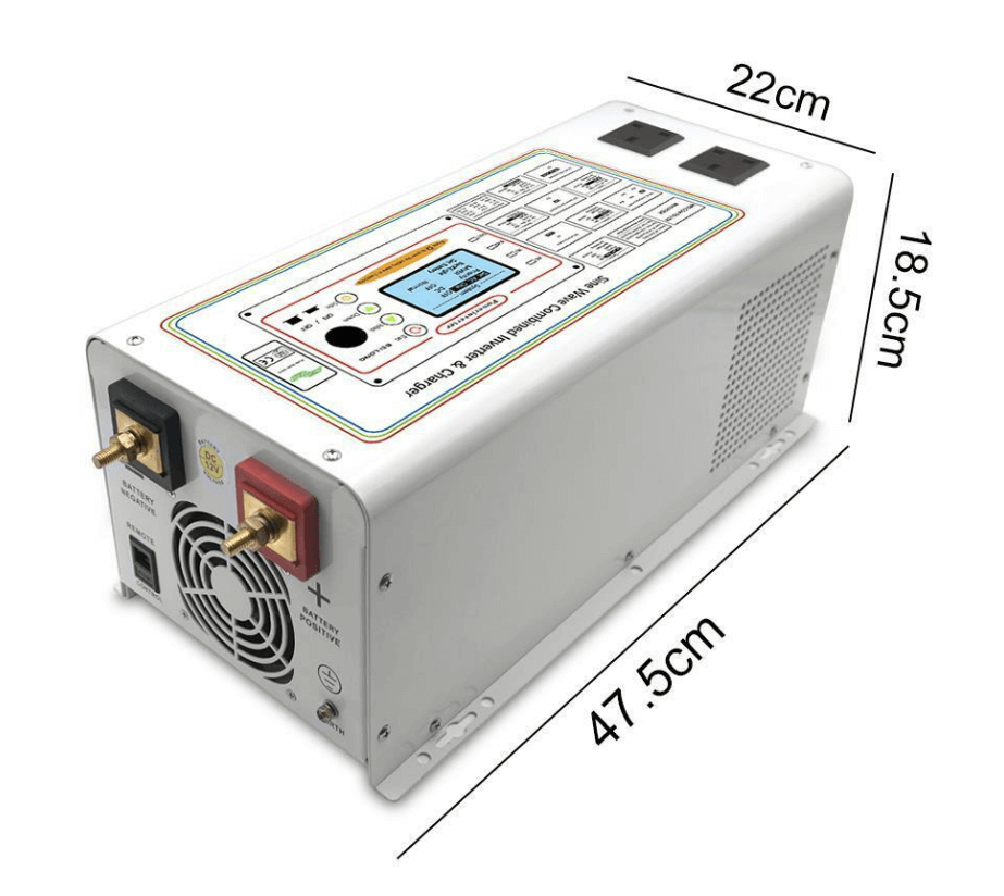 3000W 9000W Pure Sine Wave Solar Power Inverter DC 24V to AC 240V UPS Charger