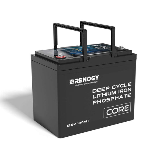 12V 100Ah RENOGY Core Series Deep Cycle Lithium Iron Phosphate Battery
