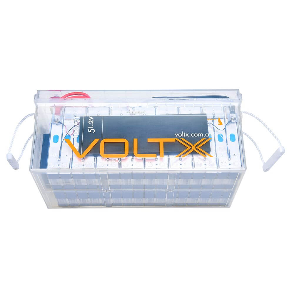 VOLTX 48V 100AH LITHIUM ION PREMIUM LIFEPO4 BATTERY - WITH BUILT-IN POWER VOLTAGE DISPLAY