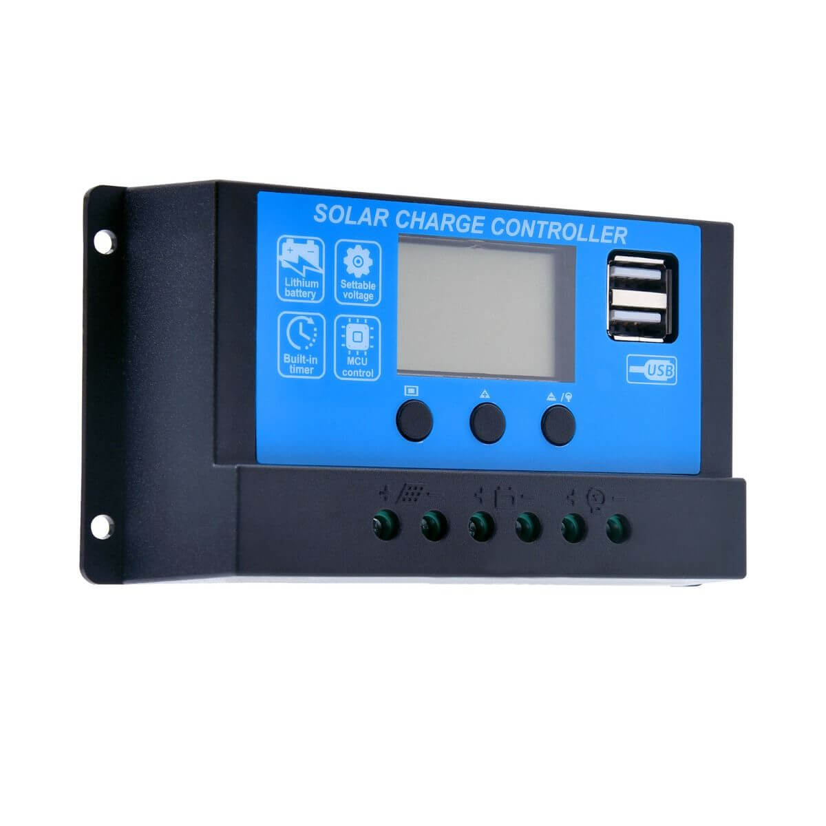 MaxRay Solar Smart Controller 12/24V 30A PWM Solar Charge Controller