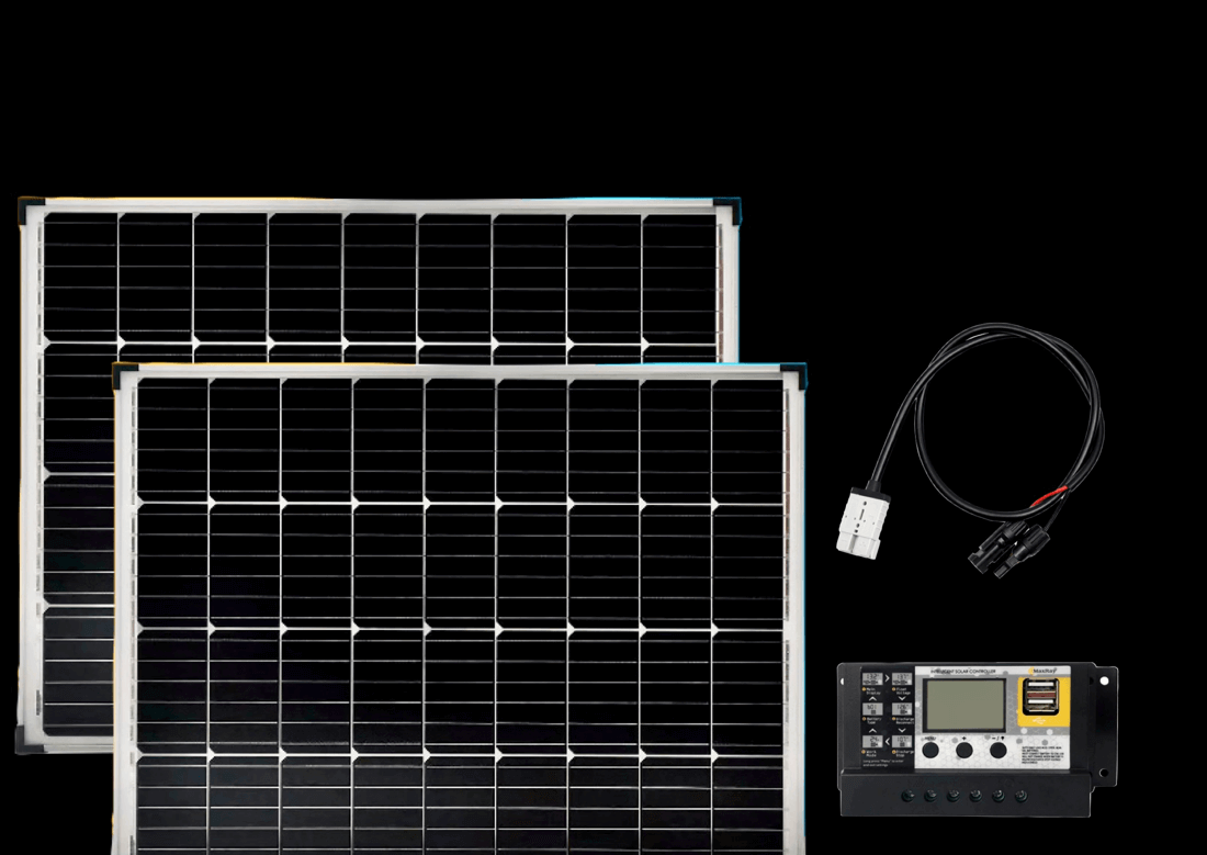 2x 200Watt, 12V StarPower Mono-Si Camping Solar Panel, Smart Controller (Combo)