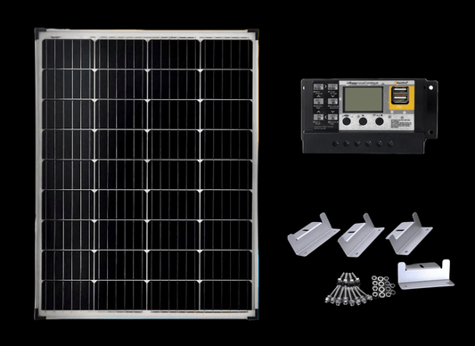 200W, 12V StarPower Mono-SI, Complete Camping Solar Panel Kit (MaxRay Regulator & Mounts)