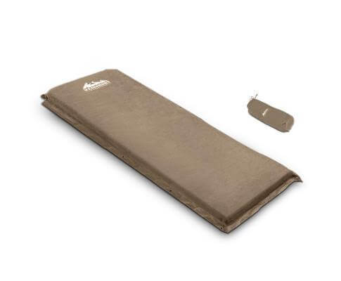 Weisshorn Single Size Self Inflating Matress Mat Joinable 10CM Thick Coffee