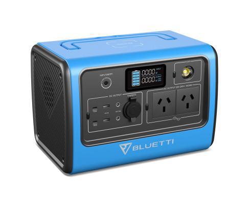 BLUETTI EB70 Portable Power Station 1000W 716Wh LiFePo4 Battery with AU plug for Camping Outdoor Home Off-grid Blue