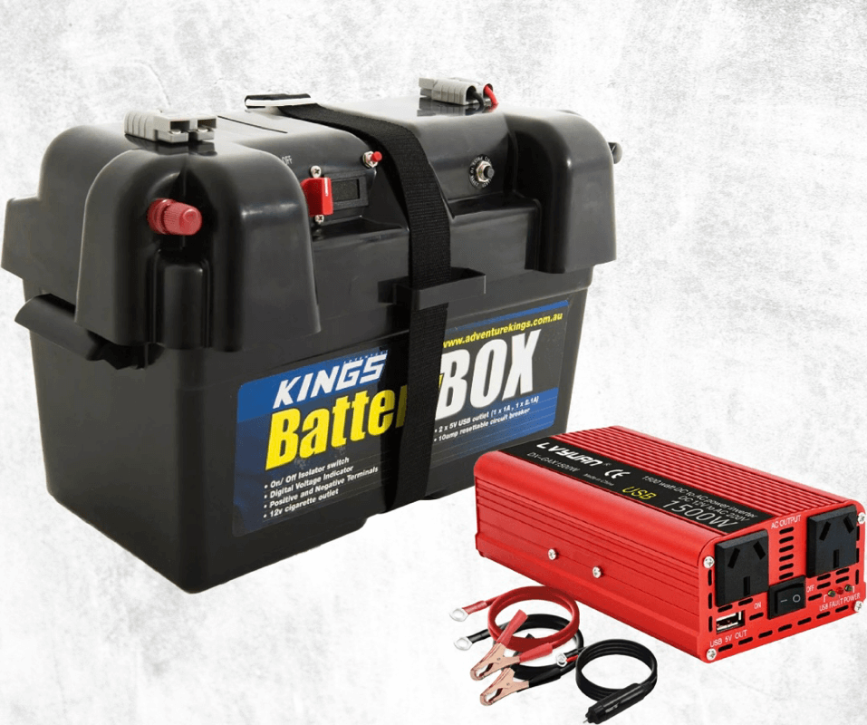 Adventure Kings Battery Box, DC- AC Power Inverter