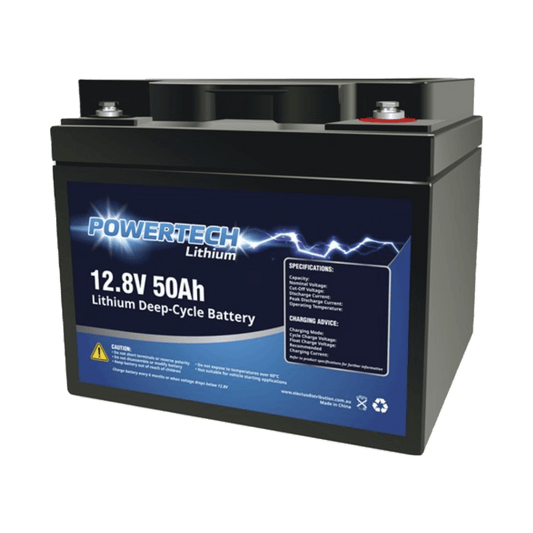 PowerTech 12.8V 50Ah Lithium Deep Cycle Battery