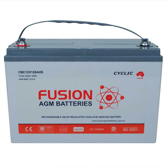 Fusion 12V 120Ah Deep Cycle AGM Battery