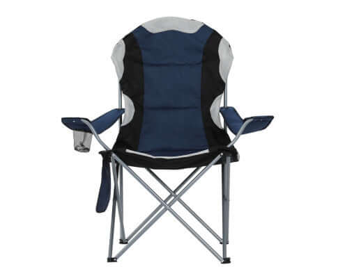 Weisshorn 2X Camping Chairs Folding Arm Chair Portable Camping Garden Fishing