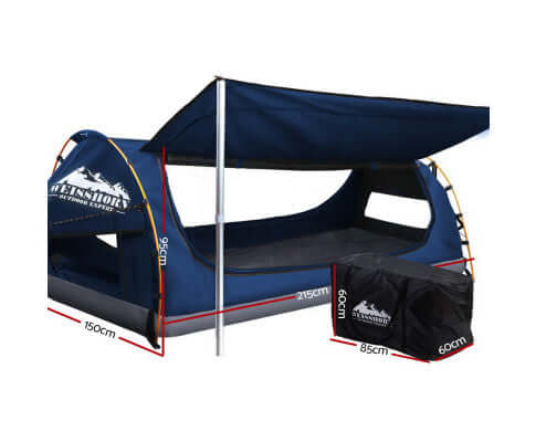 Weisshorn Double Camping Swag Dark Blue