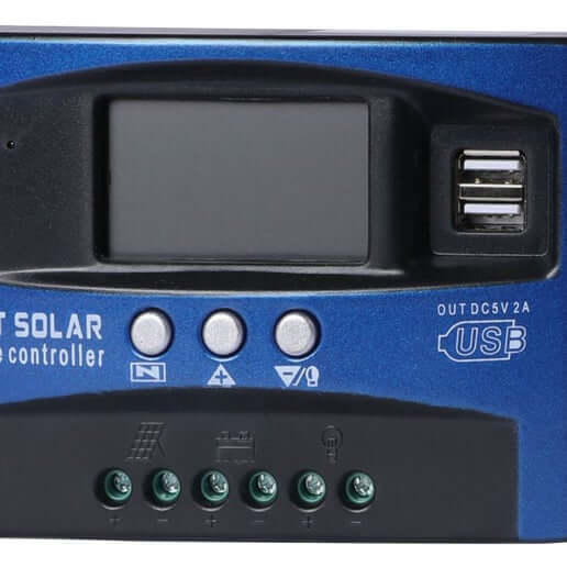 40A Solar Panel Charge Controller 12V 24V Regulator Auto Dual USB Mppt Battery