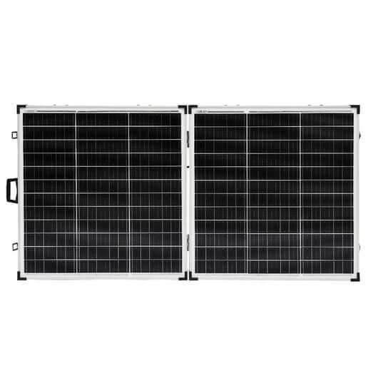 300W 12V Mono-SI Folding Camping Solar Panels + 120AH 12V AGM Deep Cycle Battery & Battery Box