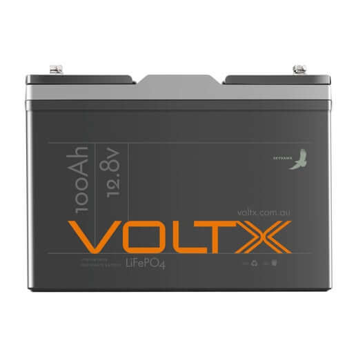 VoltX 12V 160W Folding Solar Panel Blanket + VoltX 12V 100Ah LiFePO4 Lithium Deep Cycle Battery