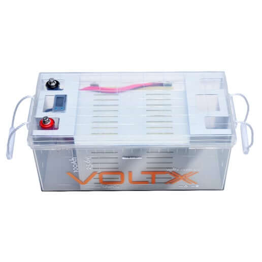 VoltX 24V 100Ah LiFePO4 Lithium Iron Phosphate Premium Battery