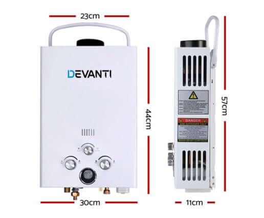 Devanti Portable Camping Gas Hot Water Heater