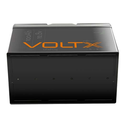 VoltX 12V 160W Folding Solar Panel Blanket + VoltX 12V 100Ah LiFePO4 Lithium Deep Cycle Battery