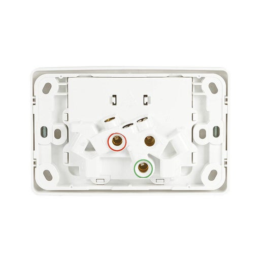 CLIPSAL 2025-WE | DOUBLE POWER POINT GPO 10AMP | WHITE (2000 SERIES)