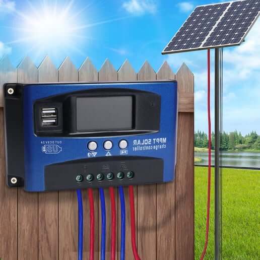30A- MPPT Solar Panel Charge Controller (12V 24V) Smart Regulator