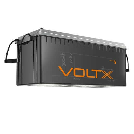 VOLTX 12V 300AH LITHIUM LIFEPO4 BATTERY PREMIUM PLUS BUILT-IN BMS & POWER VOLTAGE DISPLAY