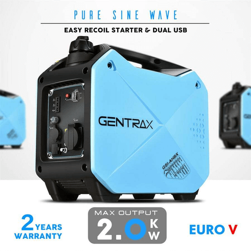 GenTrax 2KW Max 1.6KW Rated Inverter Camping Generator