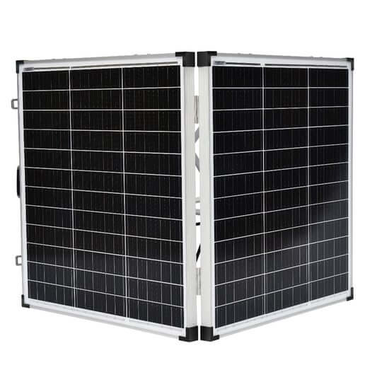 300W 12V Mono-SI Folding Camping Solar Panels + 100AH 12V AGM Deep Cycle Battery & Battery Box