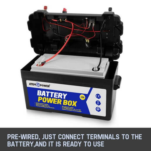 ATEM POWER 12V Battery Box For AGM GEL LifePO4