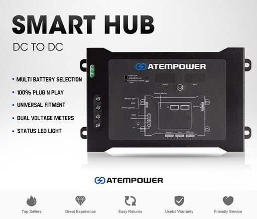 Smart Hub Adapter For Renogy Dual Battery System DC to DC Charger