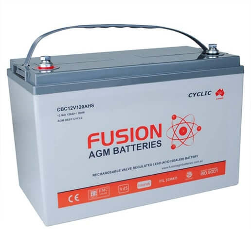 Fusion 12V 120Ah Deep Cycle AGM Battery