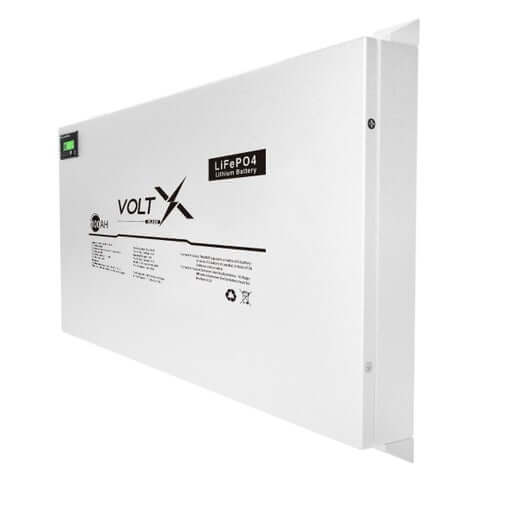 VoltX 12V 100Ah Lithium Ion LiFePO4 Battery - Easy Storage Super Slim