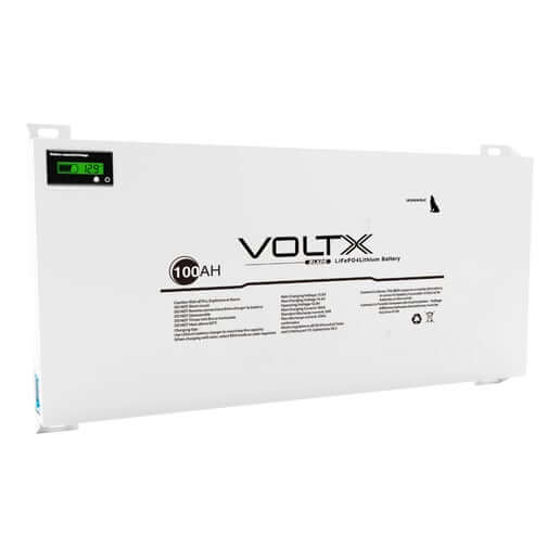 VOLTX 12V 160W FIXED SOLAR PANEL + VOLTX 12V 100AH BLADE SUPER SLIM LiFePO4 BATTERY