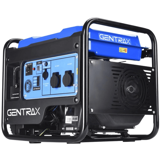 GenTrax Inverter Generator 3850W Max 3500W Rated 100% Pure Sine Wave Petrol Portable Camping