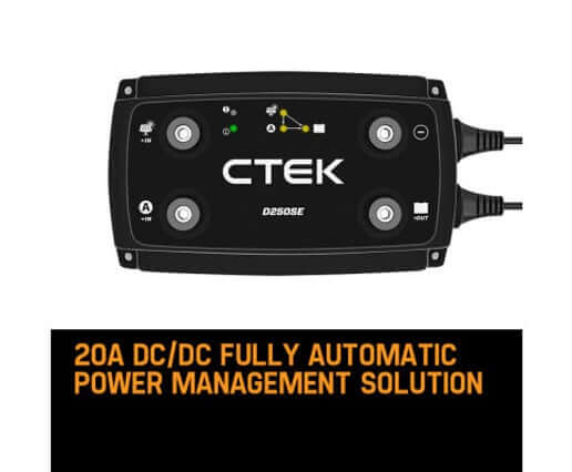 CTEK D250SE 20A DUAL BATTERY CHARGER- LITHIUM COMPATIBLE