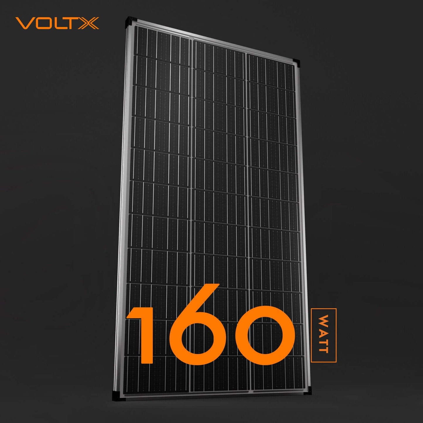 VOLTX 12V 160W SOLAR PANEL KIT MONO FIXED RV CAMPING PORTABLE BATTERY CHARGER